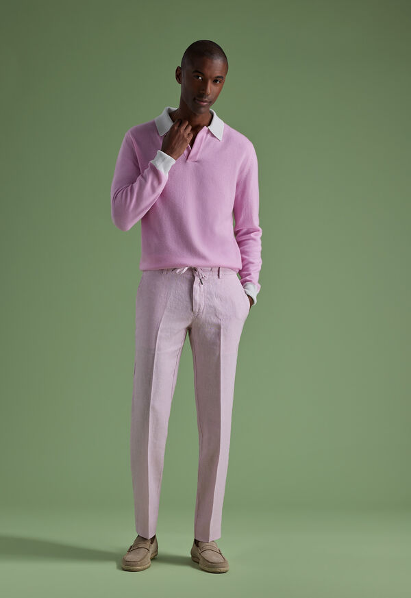 Paul Stuart Pink Cashmere & Linen Look, image 1